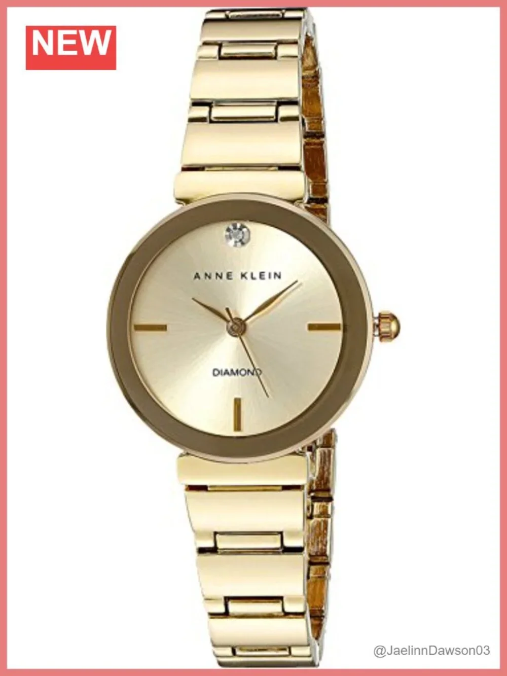 Anne Klein Women's Genuine Diamond Dial Bracelet Watch